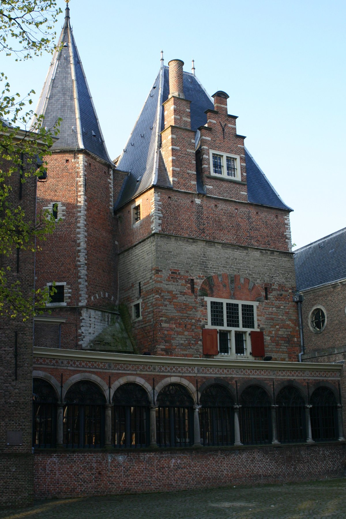 The Gravensteen, Leiden's old prison beside the Pieterskerk